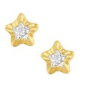 BROQUEL ESTRELLA 4MM DIAMANTADA 10K - KDGBQ.464
