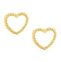 BROQUEL CORAZON BOLITAS 10K - KDGBQ.487