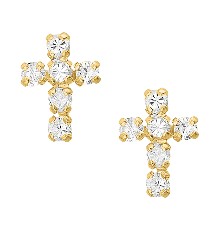 BROQUEL CRUZ CIRCONIAS 10K - KDGBQ.576