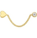 BROQUEL SINGLE CORAZON 10K PIEZA INDIVIDUAL - KDGBQ.588