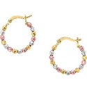 ARRACADA BOLITAS 3 COLORES MEDALLA 10K    KDGE.655