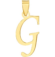 DIJE MINI INICIAL LISA G 10K - KDGD.704