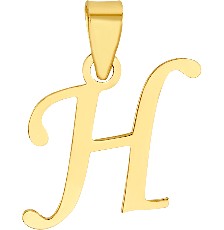 DIJE MINI INICIAL LISA H 10K - KDGD.705