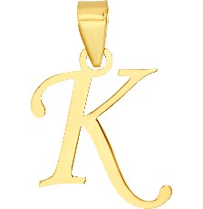 DIJE MINI INICIAL LISA K 10K - KDGD.708