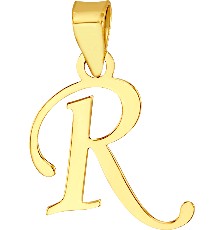 DIJE MINI INICIAL LISA R 10K - KDGD.714