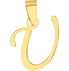 DIJE MINI INICIAL LISA U 10K - KDGD.717