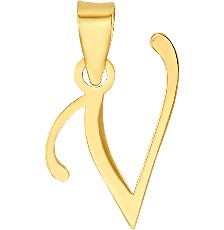 DIJE MINI INICIAL LISA V 10K - KDGD.718