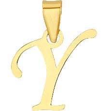 DIJE MINI INICIAL LISA Y 10K - KDGD.720