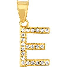 DIJE INICIAL CIRCONIAS E 10K - KDGD.726