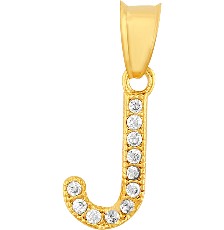 DIJE INICIAL CIRCONIAS J 10K - KDGD.731