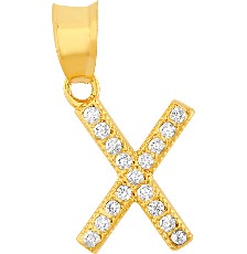 DIJE INICIAL CIRCONIAS X 10K - KDGD.743