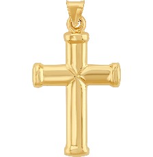 DIJE CRUZ TUBO 10K - KDGD.772