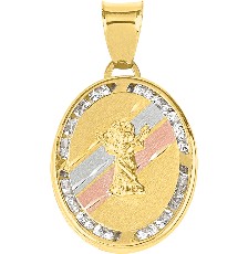 MEDALLA DIVINO NIÑO 3 COLORES 10K - KDGM.815
