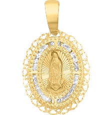 [KDGM.823] MEDALLA GUADALUPE FILIGRANA 10K - KDGM.823