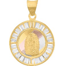 MEDALLA GUADALUPE BAGUETTE 10K - KDGM.835