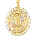MEDALLA GUADALUPE FILIGR 3 COLORES 10K - KDGM.841