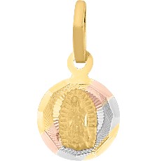 MEDALLA MINI GUADALUPE 3 COLORES 10K - KDGM.851