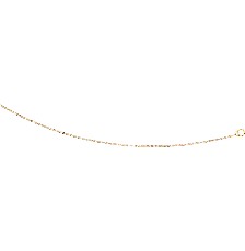 [KDGC.959] CADENA VALENTINA 030 3 COLORES ESPEJO 10K 40CM  - KDGC.959