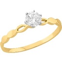 ANILLO SOLITARIO ROMBOS 14K - KDG14R.999