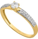 ANILLO SOLITARIO BICOLOR 14K - KDG14R.1003
