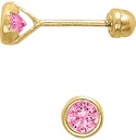 BROQUEL BISEL 3 ROSA 14K - KDG14BQ.1011