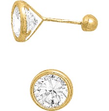 [KDG14BQ.1012] BROQUEL BISEL 5MM 14K - KDG14BQ.1012