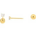 BROQUEL PRIMER DIAMANTE 4PT 18K - KDG18BQ.1027