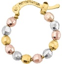 ARRACADAS BOLITAS 3 COLORES MEDALLA 14K - KDG14E.1033