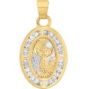 MEDALLA OVAL NIÑO DIVINO 14K - KDG14M.1041