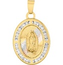 MEDALLA OVAL GUADALUPE REDONDA 14K - KDG14M.1044