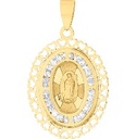 MEDALLA OVAL GUADALUPE 14K - KDG14M.1047