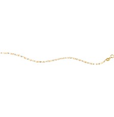 CADENA VALENTINA 040 ESPEJO 3 COLORES 14K 45CM  - KDG14C.1075