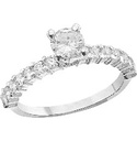 ANILLO SOLIT 4 UÑAS 1/2 CHURUMB .925 - KDSIR.20e