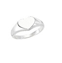 ANILLO CORAZON LISO .925 - KDSIR.49d