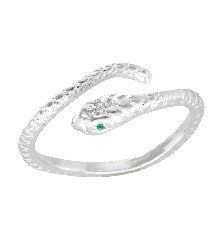[KDSIR.72e] ANILLO SERPIENTE ABIERTO .925 - KDSIR.72e