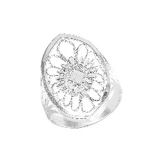 ANILLO ROMBO  DISEÑO .925 - KDSIR.78d