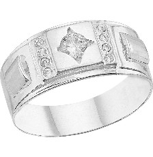 ANILLO CAB ROMBO CRUZ CIRC .925 - KDSIR.86e