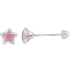 [KDSIBQ.162p] BROQUEL ESTRELLA ROSA 5X5 .925 - KDSIBQ.162p