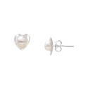 BROQUEL CORAZON PERLA CULTIVADA .925 - KDSIBQ.178p