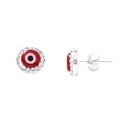 BROQUEL RECTO OJO TURCO ROJO .925 - KDSIBQ.204p