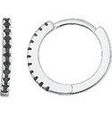 HUGGIE MINI LINEA NEGRA .925 - KDSIE.260e