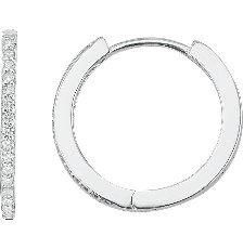 HUGGIE DELG LINEA BLANCA .925 - KDSIE.263e