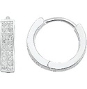 HUGGIE DOS LINEAS CIRC FRENTE .925 - KDSIE.265e