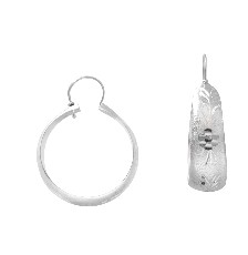 [KDSIE.338d] ARRACADA INDIA ANCHA GRABADA #4 .925 - KDSIE.338d