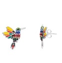 BROQUEL COLIBRI ESMALTE  MULTICOLOR .925 - KDSID.365p