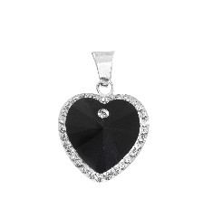 [KDSID.369b] DIJE CORAZON NEGRO .925 - KDSID.369b