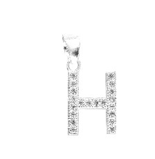 [KDSID.385p] DIJE INICIAL MINI "H" .925 - KDSID.385p