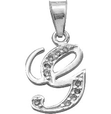 DIJE INICIAL LETRA G .925 - KDSID.407e