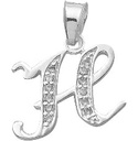 DIJE INICIAL LETRA H .925 - KDSID.408e