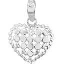 DIJE MINI CORAZON TEJIDO .925 - KDSID.426d
